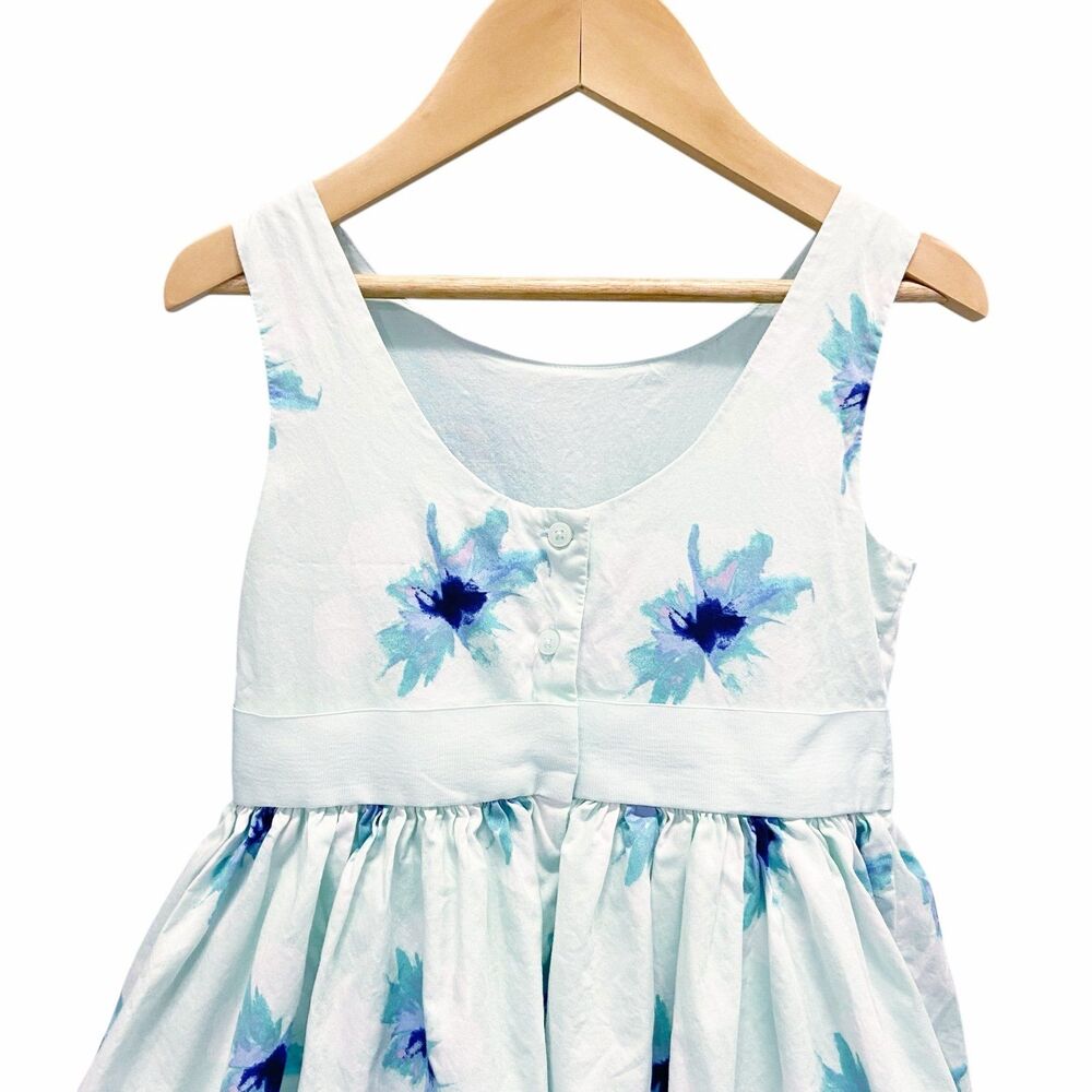 Janie and Jack Girls Sz 6 Floral Sleeveless Lined Spring Easter Dress Bow Twirl - Picture 5 of 12